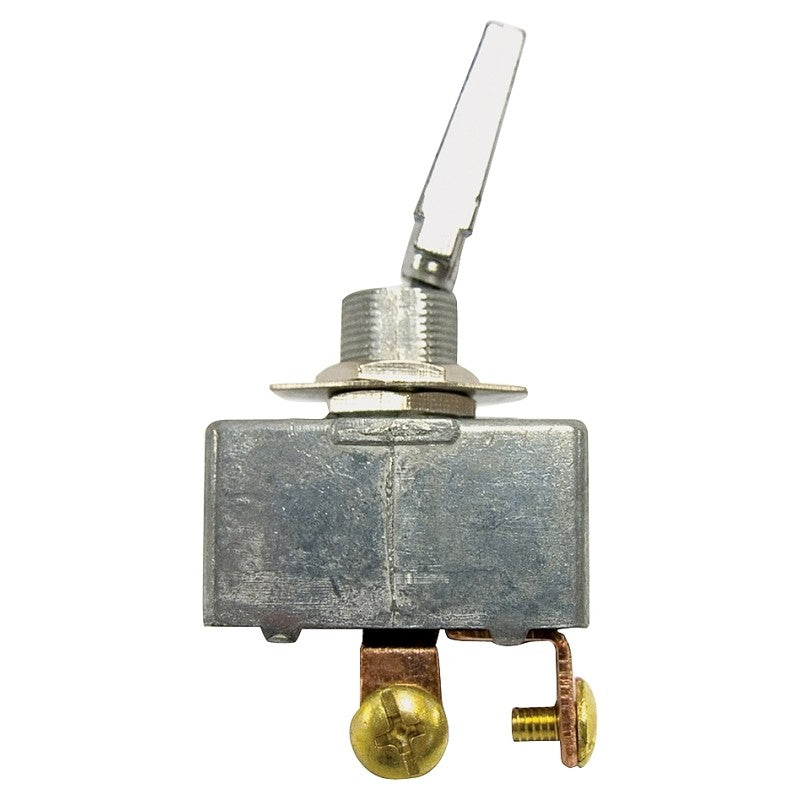 Calterm 41770 Toggle Switch, 35 A, 12 VDC, Screw Terminal, Chrome Housing Material