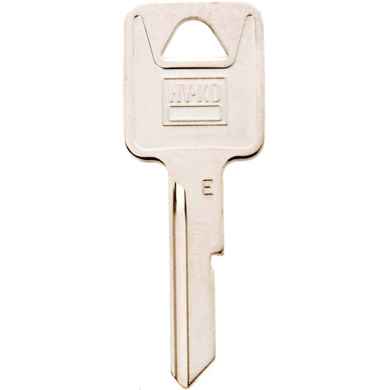 Hy-Ko 11010B44 Key Blank, Brass, B44 Key Number, Nickel (Pack of 10)