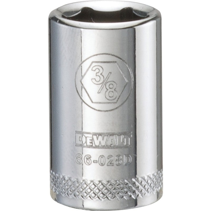 DEWALT DWMT86028OSP Hand Socket, 3/8 in Socket, 1/4 in Drive, 6-Point, Vanadium Steel, Polished Chrome
