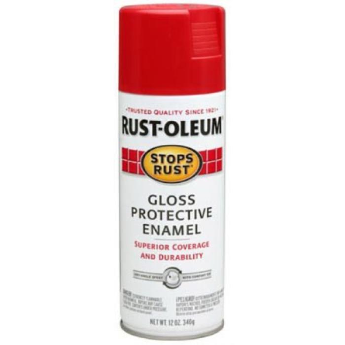 Rust-Oleum 7762830 Rust Preventative Spray Paint, Gloss, Sunrise Red, 12 oz, Can