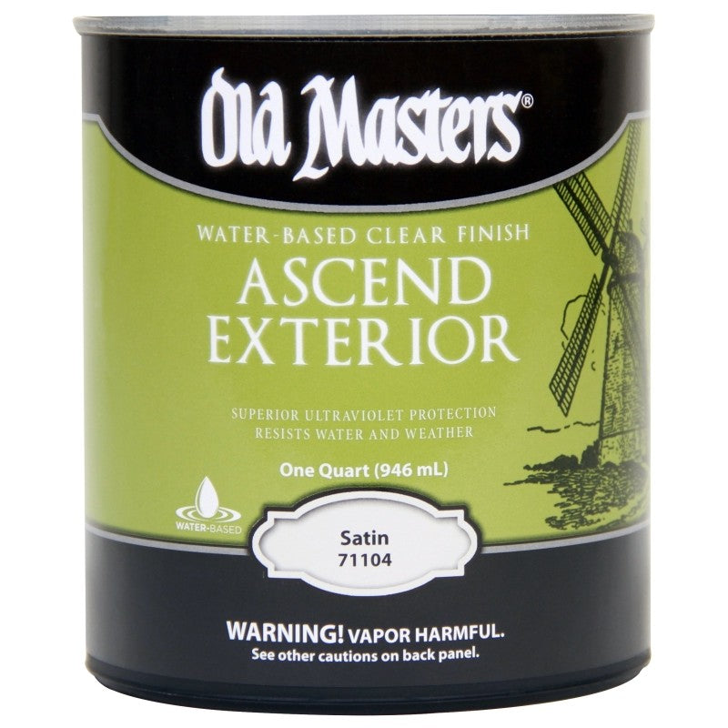 Old Masters 71104M Ascend Exterior, Satin, Liquid, 1 qt