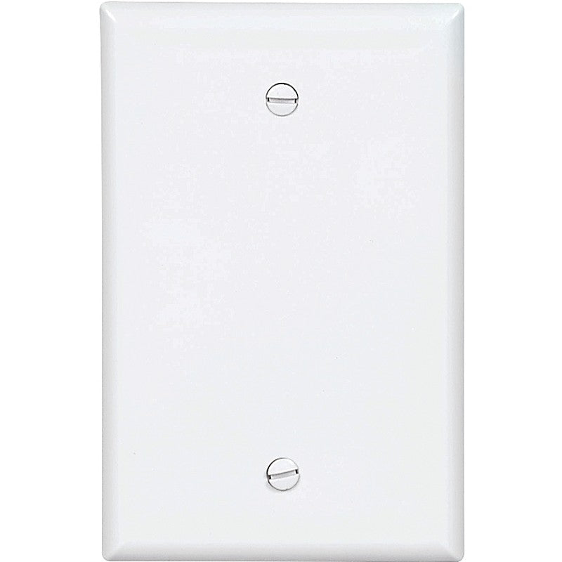 WALL PLATE 1GANG BLANK MID WHT