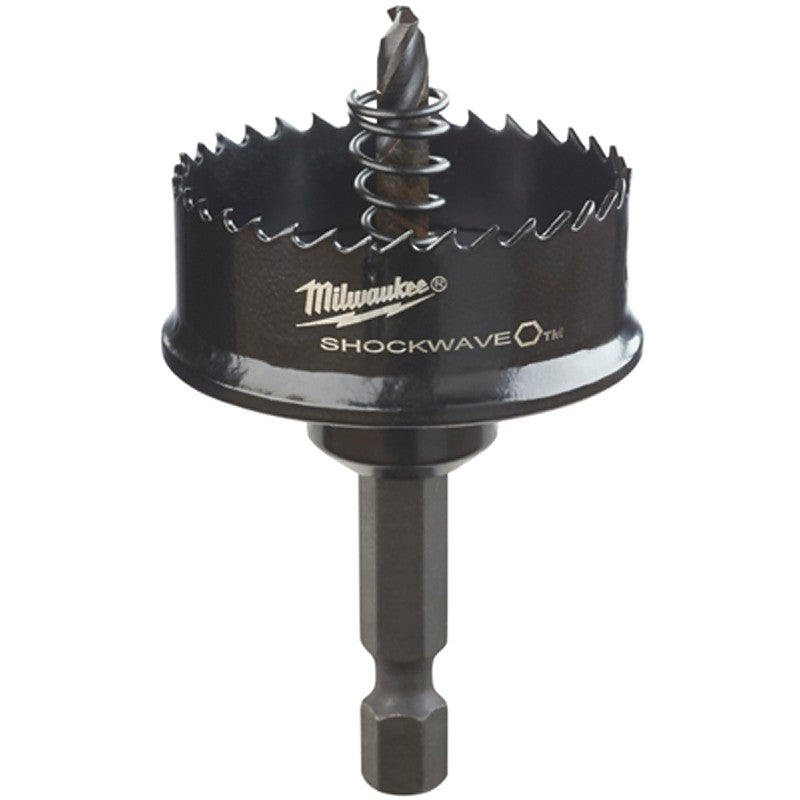 Milwaukee 49-56-9830 Hole Saw, 1-3/8 in Dia, 1/2 in D Cutting, 1/4 in Arbor, 8 TPI, HSS Cutting Edge