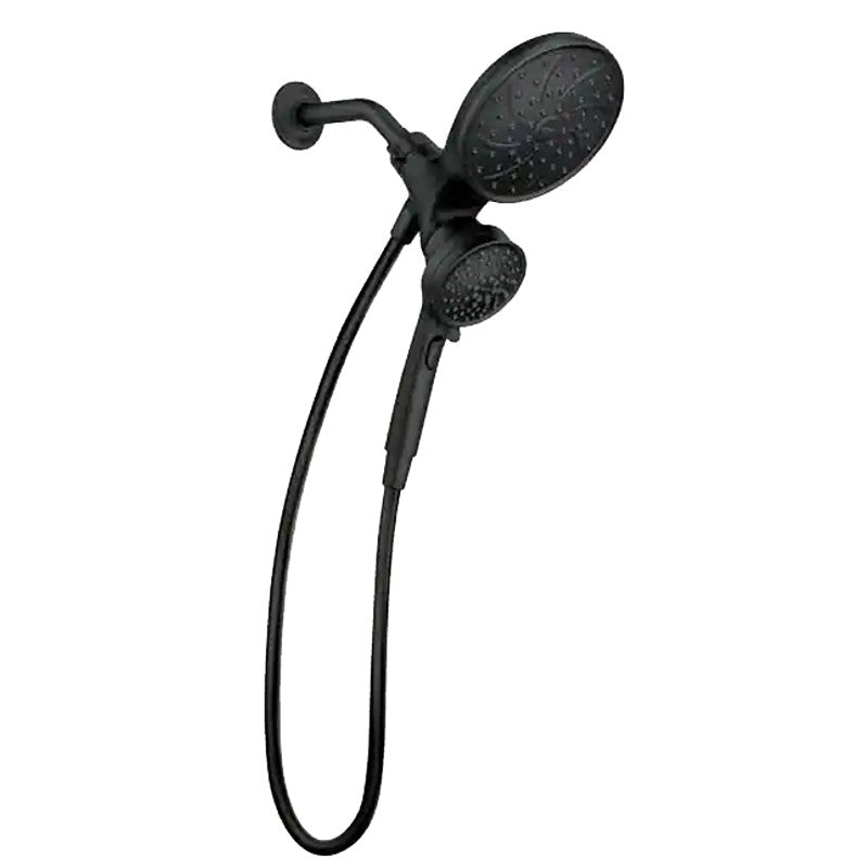 Moen Engage 26009BL Spray Head with Handshower, Round, 1/2 in Connection, IPS, 2.5 gpm, 6-Spray Function, Plastic