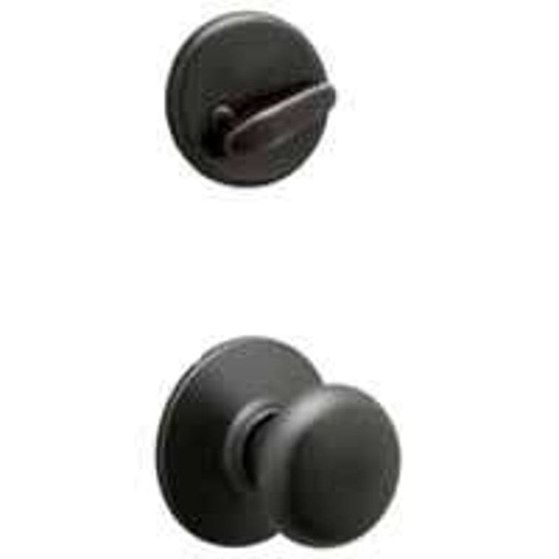 Schlage F Series F59PLY716 Handleset Interior Trim, Metal, Round, 1 Grade, Thumbturn Lock, Keyed Different Key