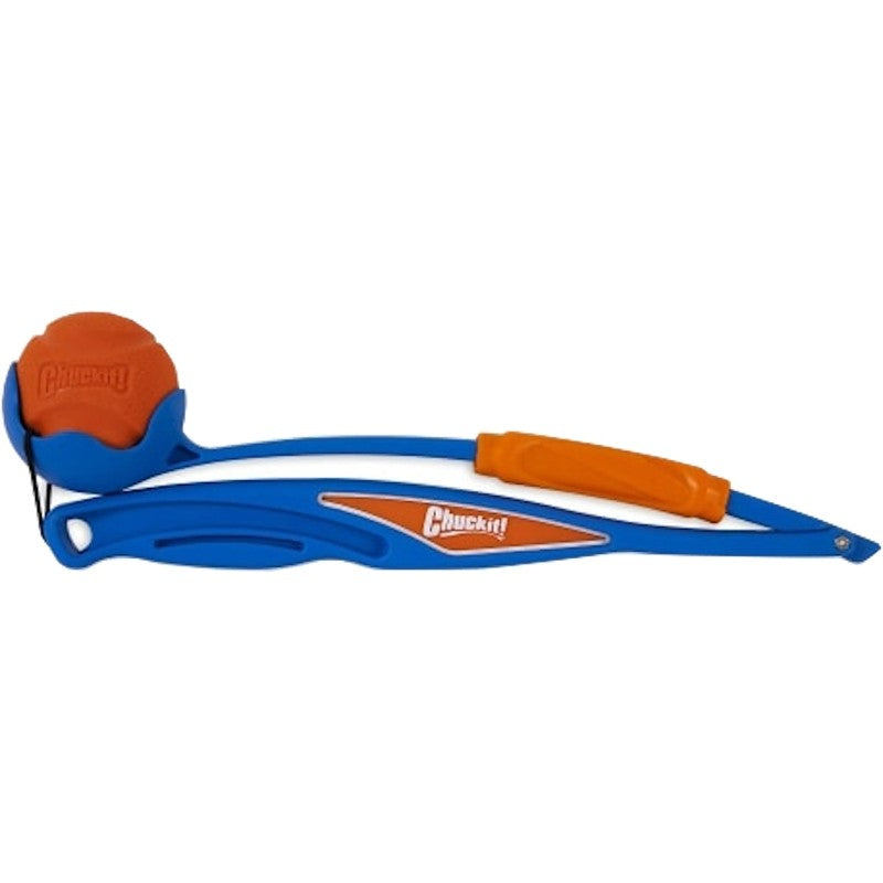 Chuckit! 50739 Dog Toy, Fetch Toy, Fold Launcher, Rubber, Blue
