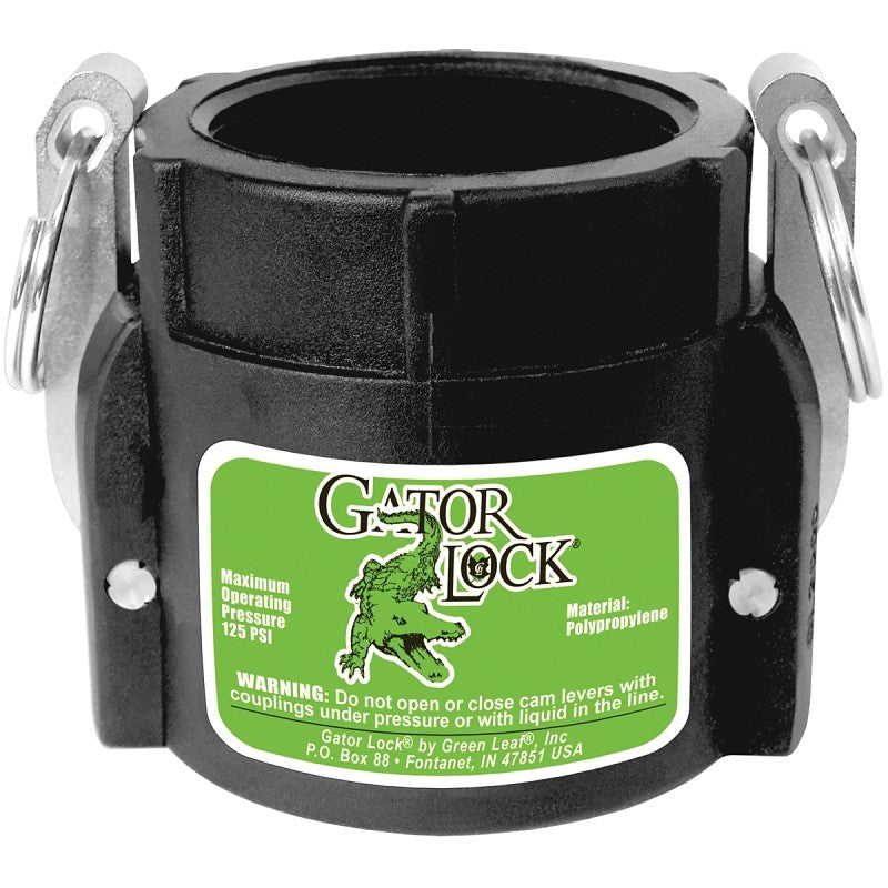 Green Leaf 150D/GLP150DNL Cam Lever Coupling, 1-1/2 in, Female x FNPT, Glass Filled Polypropylene