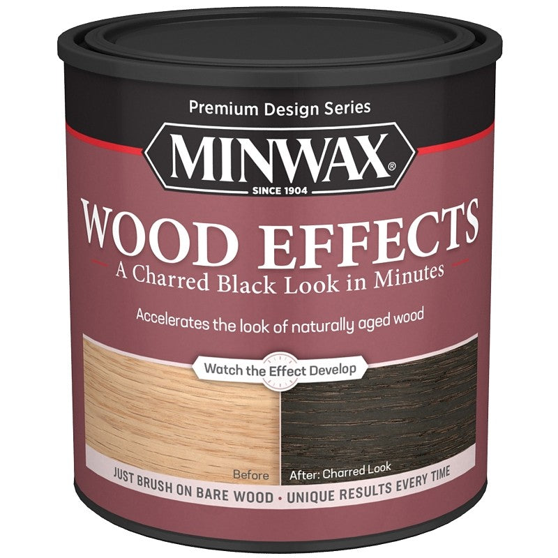 Minwax 404140000 Weathered Stain, Charred Black, Liquid, 1 qt