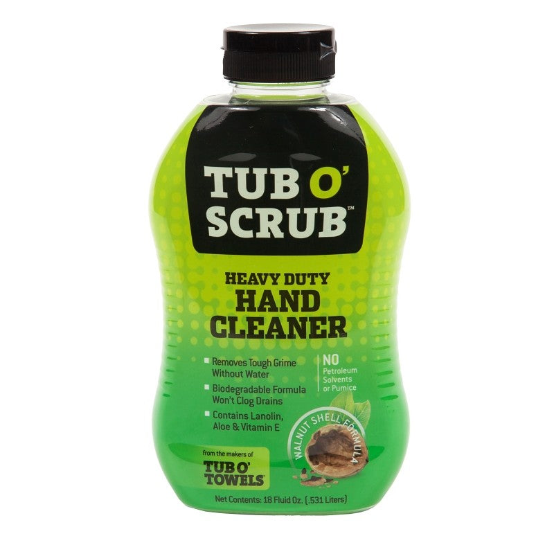 Tub O'Scrub TS18 Heavy-Duty Hand Cleaner, Liquid, Brown, Mild Citrus, 18 oz Bottle