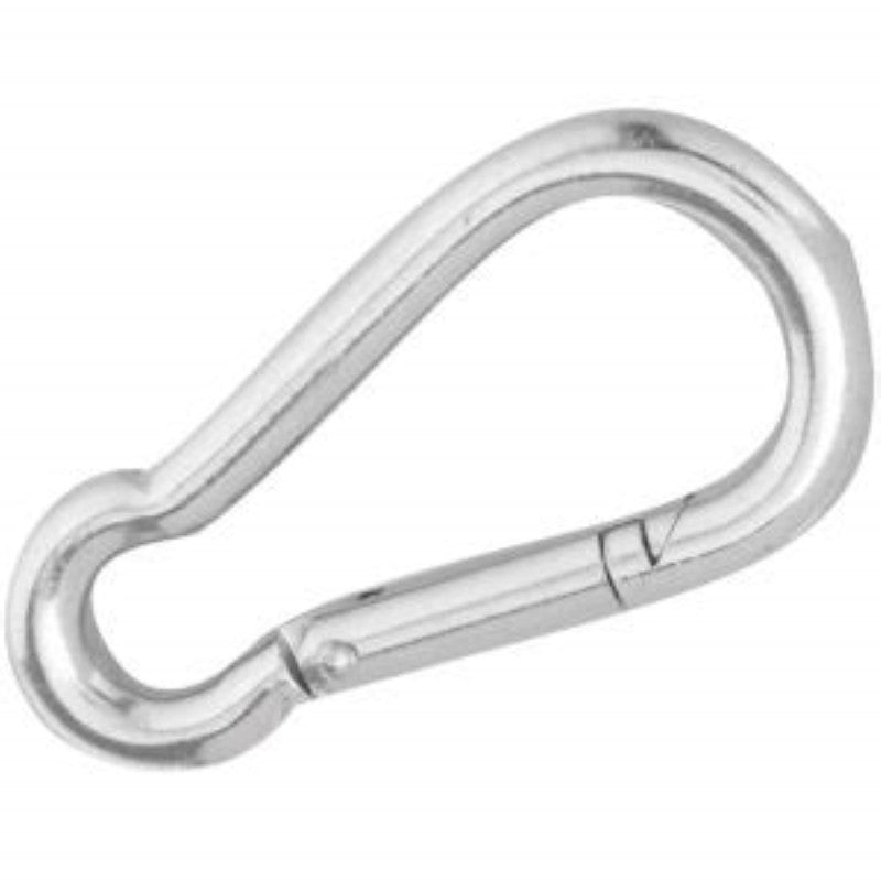 Campbell T7645016 Spring Snap Link, 0.28 in Snap Opening, 2.4 in L Dimensions, 5/16 in, 130 lb Working Load, Steel, Zinc (Pack of 10)