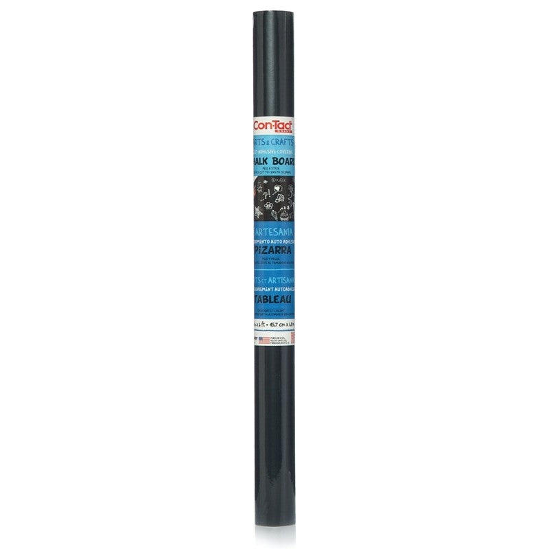 Con-Tact 06F-C9052-06 Shelf and Drawer Liner, 6 ft L, 18 in W, Black (Pack of 6)