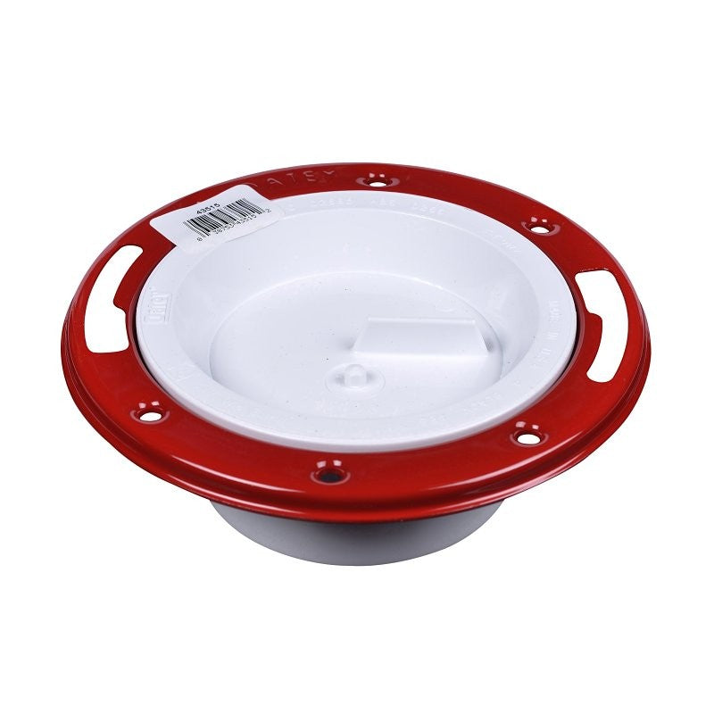 Oatey 43515 Floor Closet Flange, 3, 4 in Connection, PVC, For: 3 in, 4 in Pipes