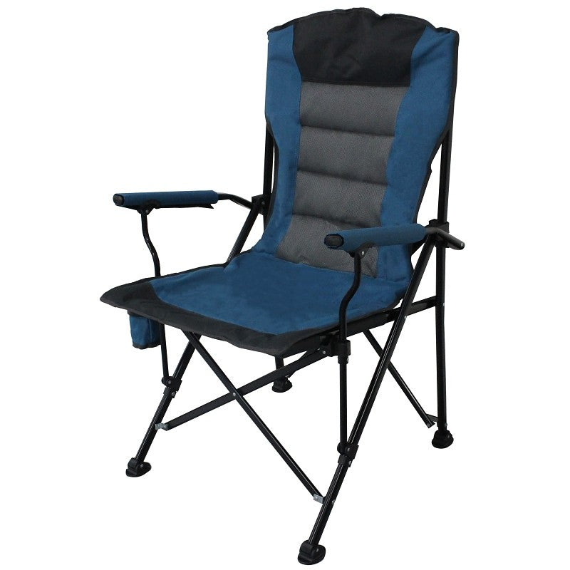 Seasonal Trends DPF01021-OR Deluxe Folding Camping Chair, 70 cm W, 68 cm D, 113.5 cm H, 300 lb Capacity
