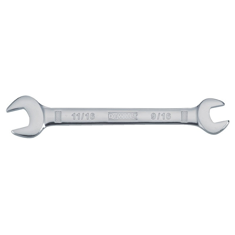 DEWALT DWMT75427OSP Open End Wrench, Metric, 9/16 x 11/16 in Head, 7-11/16 in L, Polished Chrome