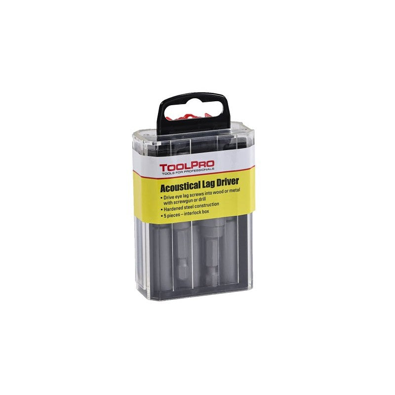 Toolpro TP05035 Eye Lag Driver, 5-Piece, Acoustical, Steel