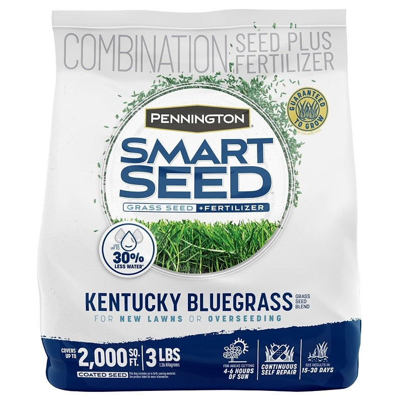 Pennington SMART SEED 100543705 Grass Seed, 3 lb Bag