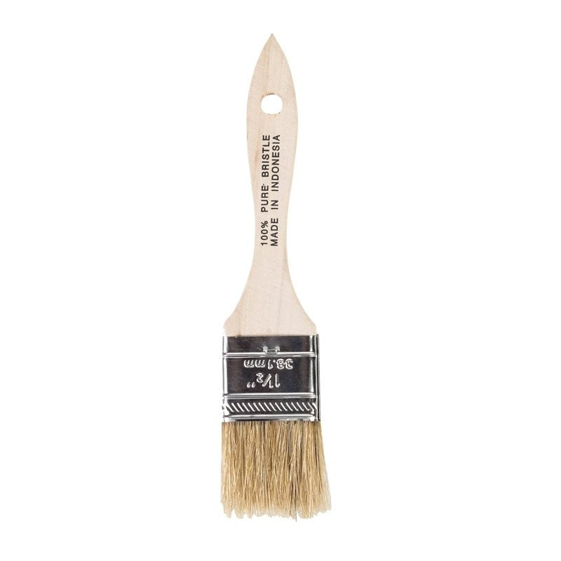 Wooster F5117-1-1/2 Paint Brush, 1-1/2 in W, 1-11/16 in L Bristle, Soft Natural China Bristle, Plain-Grip Handle