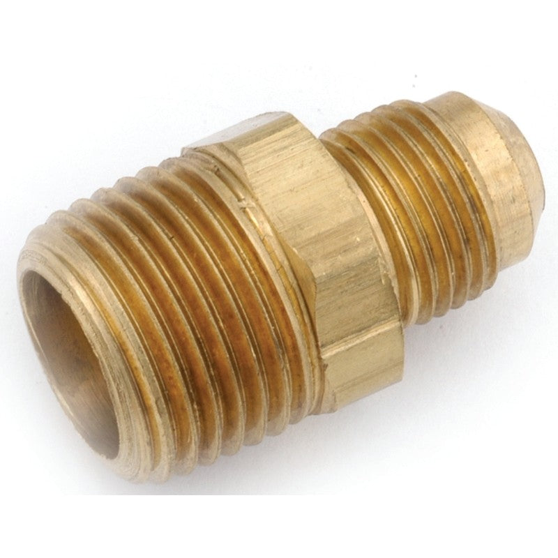 Anderson Metals 754048-1012 Pipe Connector, 3/4 x 5/8 in, MPT x Flare, Brass, 650 psi Pressure