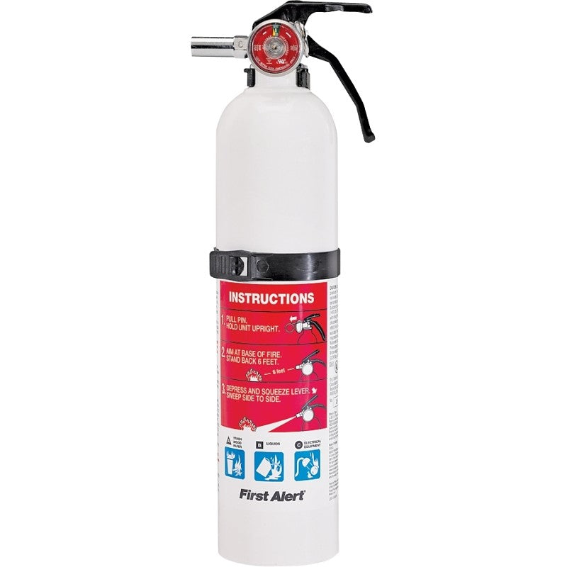 BRK MARINE1 Rechargeable Fire Extinguisher, 2.5 lb Capacity, Monoammonium Phosphate, 1-A:10-B:C Class (Pack of 4)