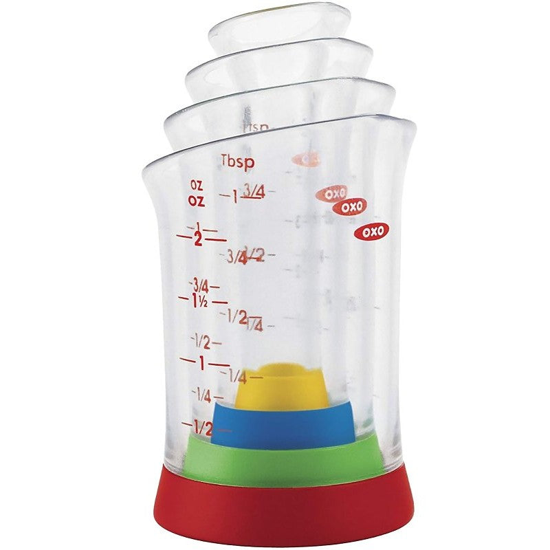 Good Grips 1263680 Mini Measuring Beaker Set, Plastic, Assorted