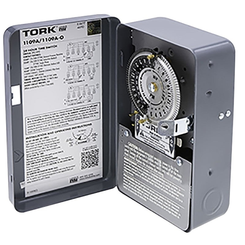 Tork 1100 Series 1109A Timer Switch, 40 A, 24 hr Time Setting