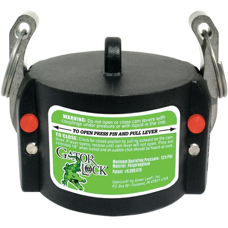 Green Leaf GLP 200 CAP Cam Lever Coupling, 2 in, Male, Polypropylene, For: Male Adapter