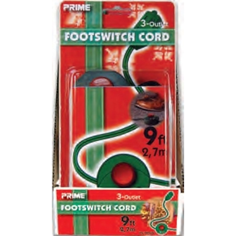 Prime FSL780609 Extension Cord, 16/2 AWG Cable, 9 ft L, Green