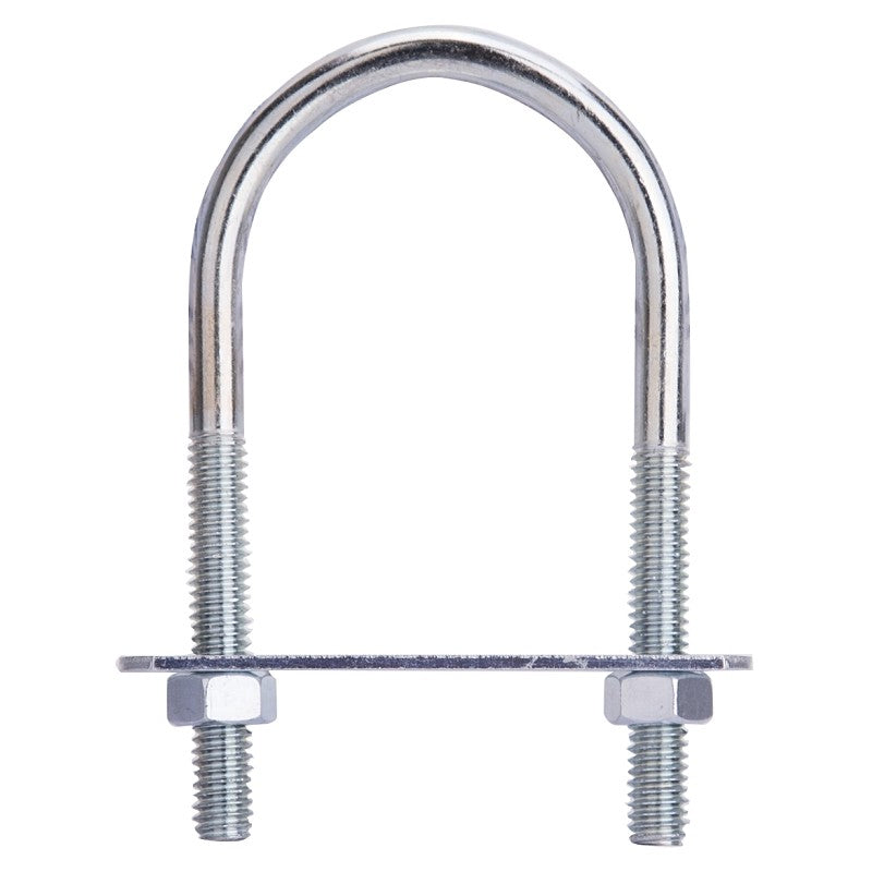 ProSource LR345 U-Bolt, 5/16 in Thread, 2 in L Thread, Steel, Zinc (Pack of 10)