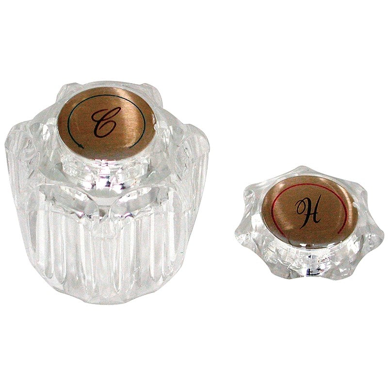 Danco 88049 Faucet Handle, Acrylic, For: Delta Delux Two Handle Kitchen, Lavatory Faucets