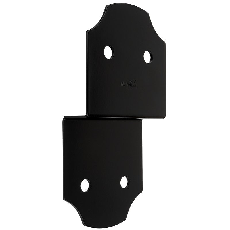 National Hardware Hartley 1219BC Series N800-007 Joist Tie, 10 in L, 5 in W, Steel, Storm Shine/Powder-Coated, Black