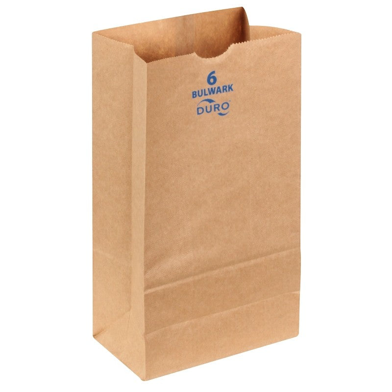 Duro Bag 71006 Series Heavy-Duty SOS Bag, 3-5/8 in W, 6 in L, Virgin Paper, Kraft
