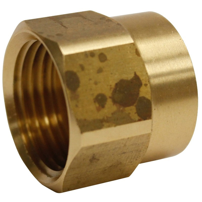 Plumb Pak PP850-64 Hose Adapter, 3/4 x 3/4 in, FHT x FIP, Brass, Gold, For: Garden Hose