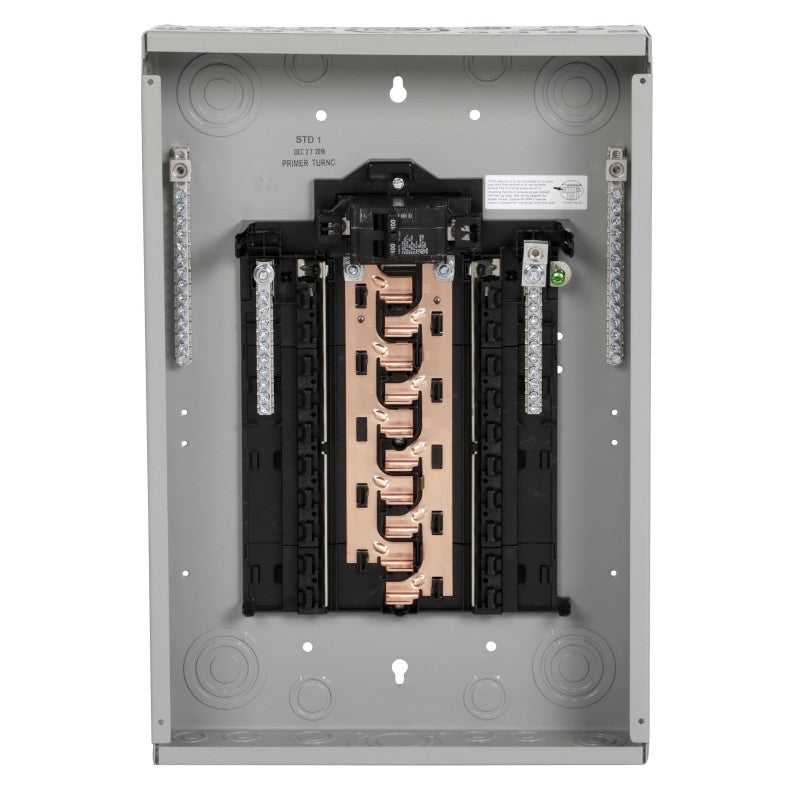 Siemens PN PN2020B1100C Assembled Load Center, 100 A, 20 -Space, 20 -Circuit, Main Breaker, Plug-On Neutral, Gray