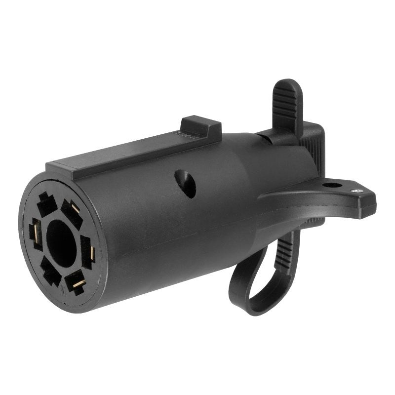 Curt 57245 Electrical Adapter with Tester, Plastic Housing Material, Black