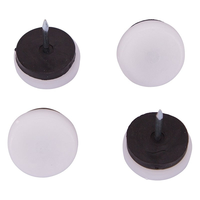 ProSource FE-50314-PS Furniture Glide, Plastic, white, White, 1-1/8 x 1-1/8 x 1-3/16 in Dimensions