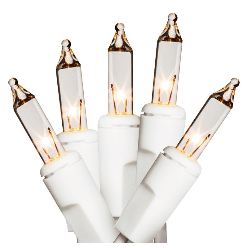 Hometown Holidays U10Y082F Light Set, Christmas, 120 V, 40.8 W, 100-Lamp, Incandescent Lamp, Clear Lamp, 21.96 ft L