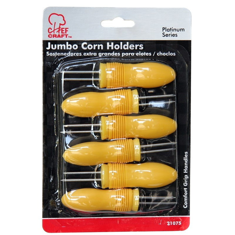 Chef Craft 21075 Corn Holder, Yellow
