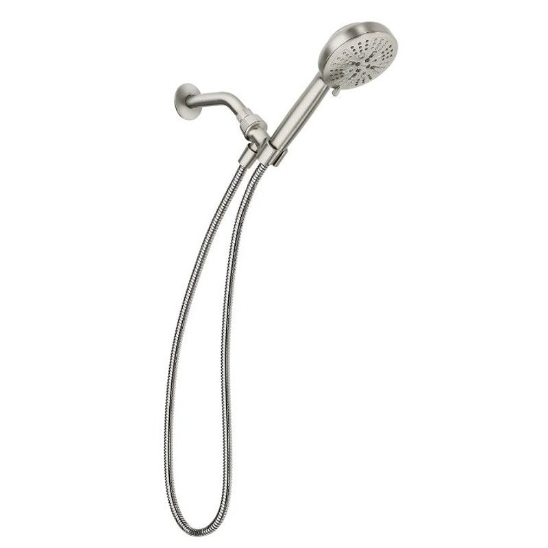 Moen HydroEnergetix Series 200H0SRN Handheld Shower, 1/2 in Connection, 1.75 gpm, 8-Spray Function, Plastic
