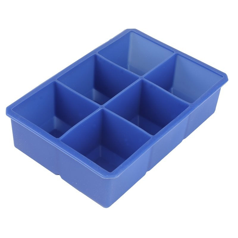 Chef Craft 21967 Ice Cube Tray, 6 Cubes, Silicone, Dishwasher Safe: Yes