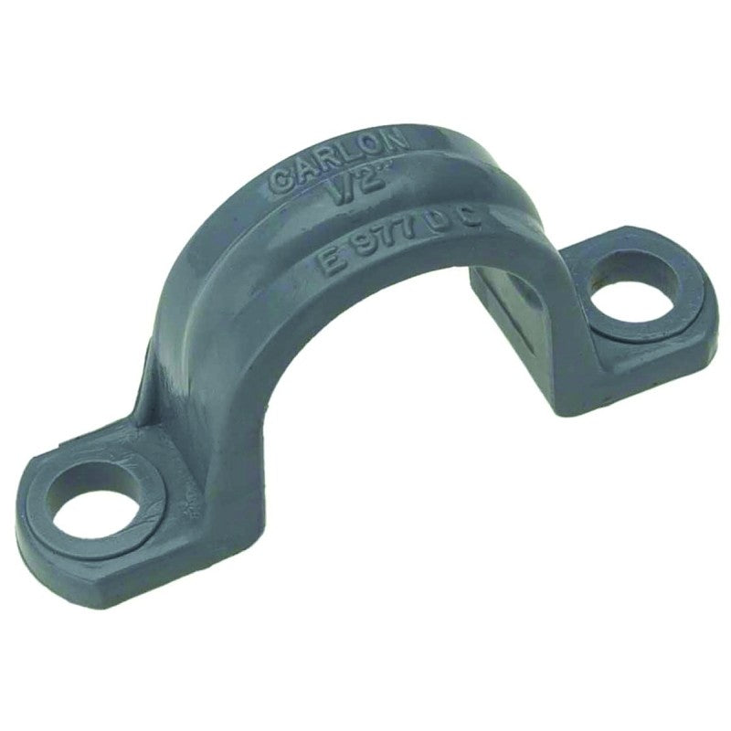 Carlon E977DC25-UPC Conduit Clamp, 1/2 in, 2-5/32 in L, PVC, Gray, 25/BAG