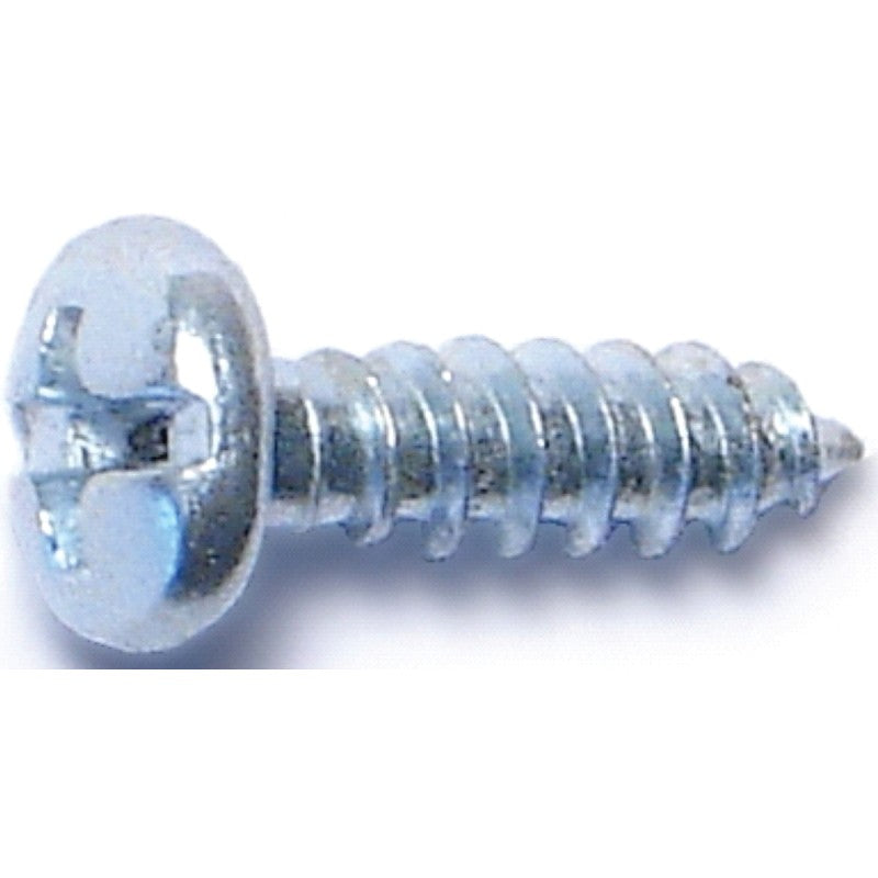 Midwest Fastener 03158 Screw, #6 Thread, Coarse Thread, Pan Head, Phillips, Slotted Drive, Diamond Point, 100/PK