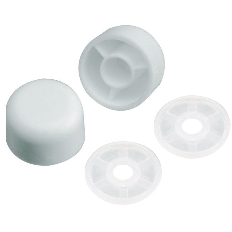 Plumb Pak PP835-30 Bolt Cap, Universal, Plastic, White