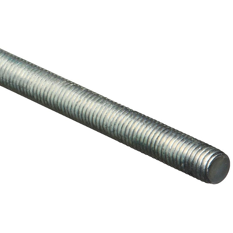 National Hardware N179-531 Threaded Rod, 1/2-13 Thread, 36 in L, A Grade, Steel, Zinc, UNC Thread
