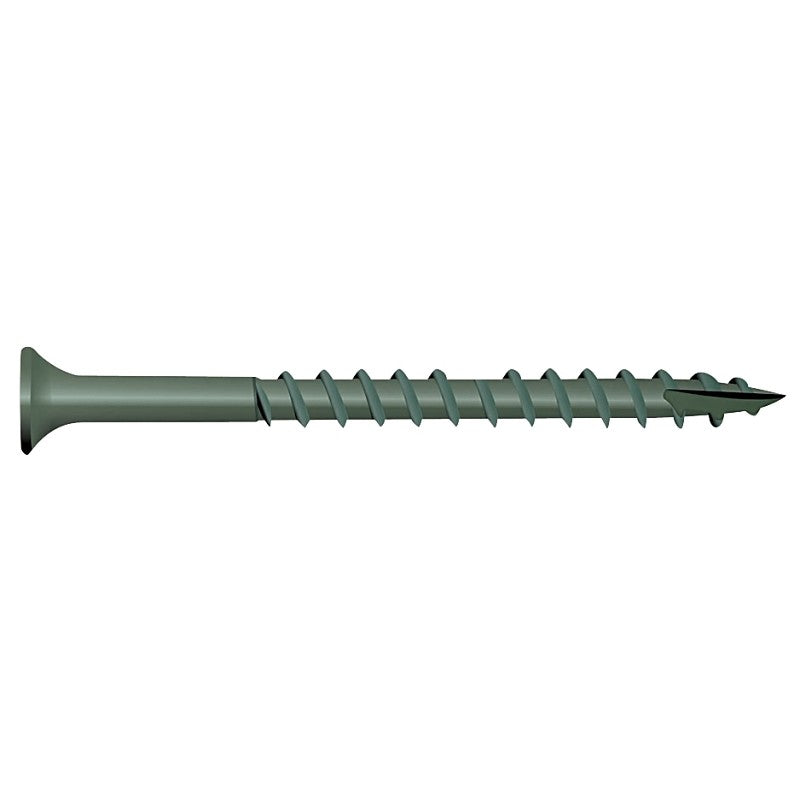 Camo 0341170 Deck Screw, #9 Thread, 3 in L, Bugle Head, Star Drive, T25 Drive, Carbon Steel, ProTech-Coated, 100/PK