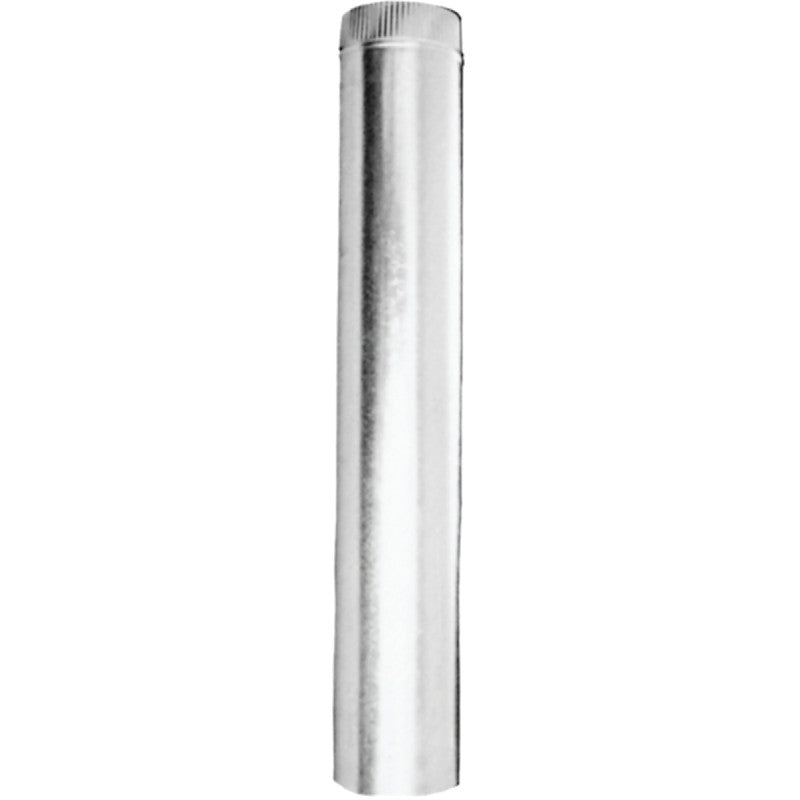 AmeriVent 3E18 Type B Gas Vent Pipe, 3 in OD, 18 in L, Galvanized Steel