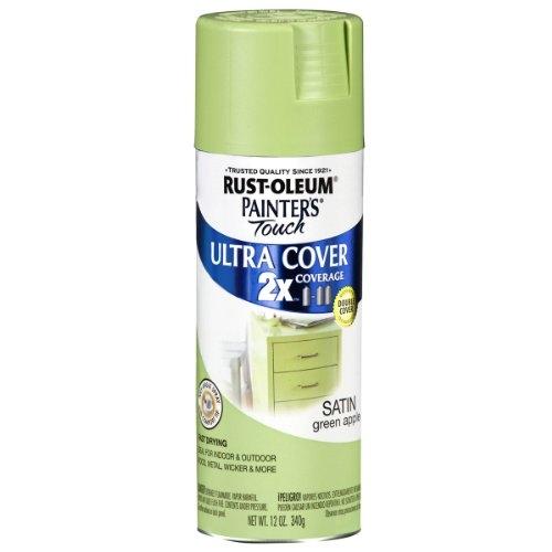 Rust-Oleum Painter's Touch 2X Ultra Cover 334070 Spray Paint, 12 oz Aerosol Can, 8 to 12 sq-ft Coverage Area, Oil Base