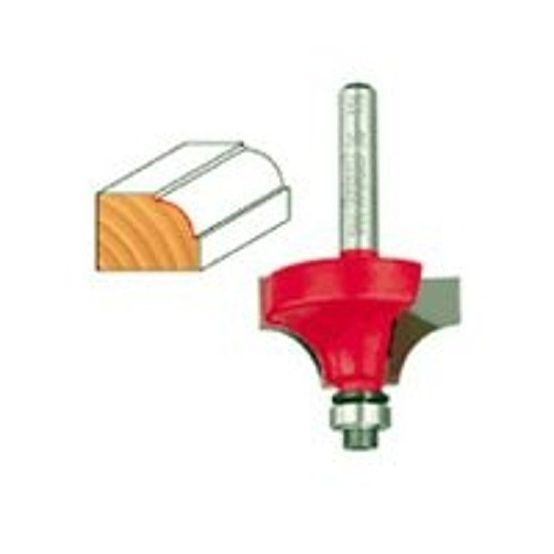 Freud 36-112 Series Router Bit, 3/8 in Dia, 1-1/4 in Dia Cutter, 2-3/16 in OAL, 1/4 in Dia Shank, 4-Cutter, Carbide