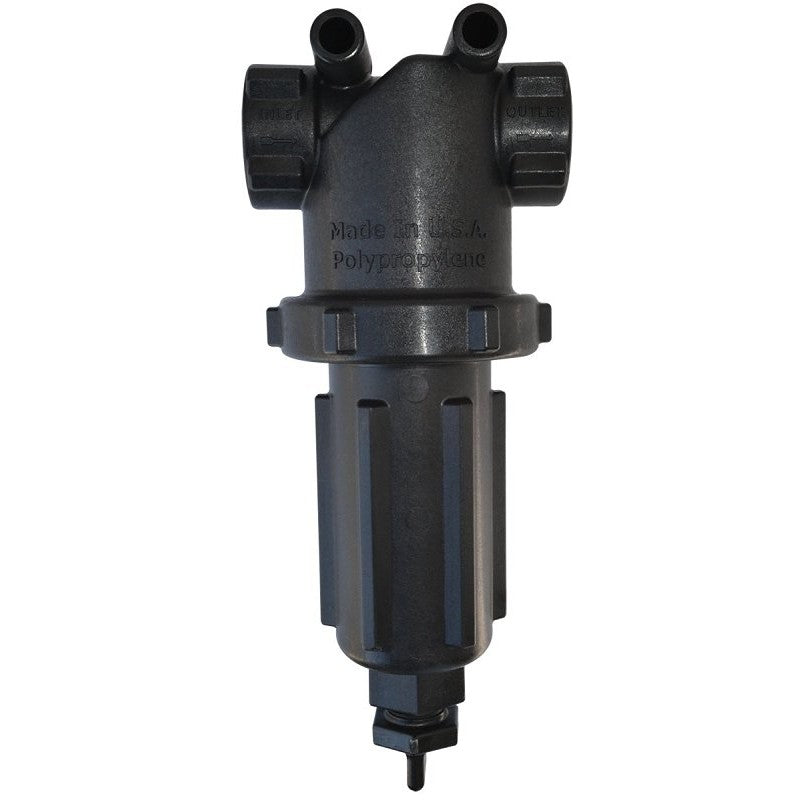 Banjo LST150-50 T-Strainer with Screen, 5-1/4 in W, 50 Mesh, EPDM/Polypropylene/Stainless Steel, Black