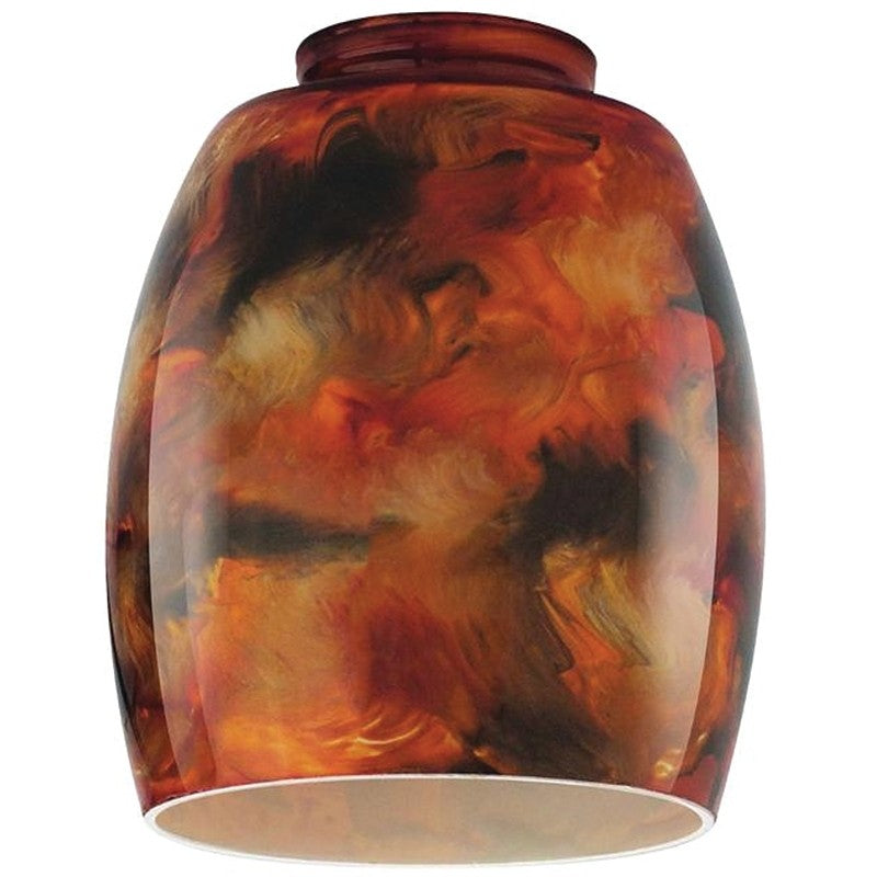 Westinghouse 8131100 Light Shade, 4-5/8 in Dia, 5-3/8 in H, Pendant, Glass, Brown/Yellow