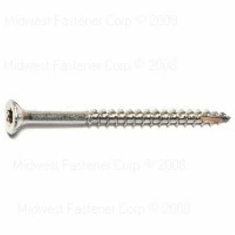 SaberDrive 50219 Deck Screw, #9 Thread, 2-1/2 in L, Stainless Steel, 86 PK